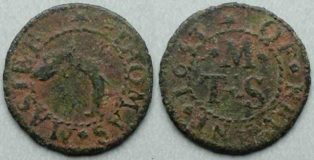 Newent, Thomas Master 1653 farthing